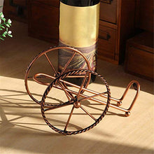 GYJZZW Decoration Crafts Sculpture Statue Espositore per Portabottiglie da Vino in Metallo con Decorazione Creativa Europea
