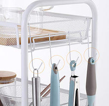 &ripiano di stoccaggio Unità di scaffalatura - Carrello di stoccaggio a più strati con struttura a pavimento a scaffali di stoccaggio mobile con ruote Scaffale di finitura (Color : A)