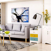 Comodino Comodino con 3 cassetti tabelle Wood End Comodino armadietto Laterale Beige Bianco Arredamento Moderno (Colore : Bianca, Dimensione : 33 * 30 * 59cm)
