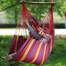 Covok Sedia Sospesa ad Altalena,Amaca da Giardino sospesa,Amaca da Viaggio,per Interni/Esterni,Patio,Cortile,Portatile,capacità 120KG,(Non Incluso Supporto in Legno),Anguria-Rossa
