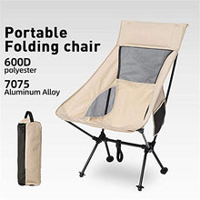 JUNC. Ultralight Outdoor Pieghevole Sedia da Campeggio Picnic Escursionismo Viaggi per Il Tempo Libero Zaino Pieghevole Beach Spiaggia Sedia da Pesca Pesca Sedia Portatile