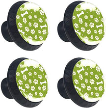 Impronte degli animali Pomelli per Porta Set di 4 Pomelli per Mobili Manopole per Cassetti Cucina Armadio Vetro