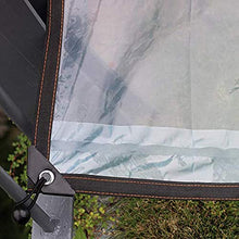 LSXIAO Telone Impermeabile, Trasparente Foglio di Polietilene, Impermeabile A Prova di Polvere Idratante con Gommino Antiruggine Corda Elastica Elastica Adatto per Serre, Balcone