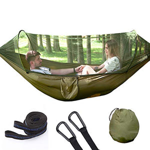 DFCV ZXZS Outdoor Camping Hammock Zaini e Attrezzature da Campeggio Sono Ideali per Amaca Camping (Green)