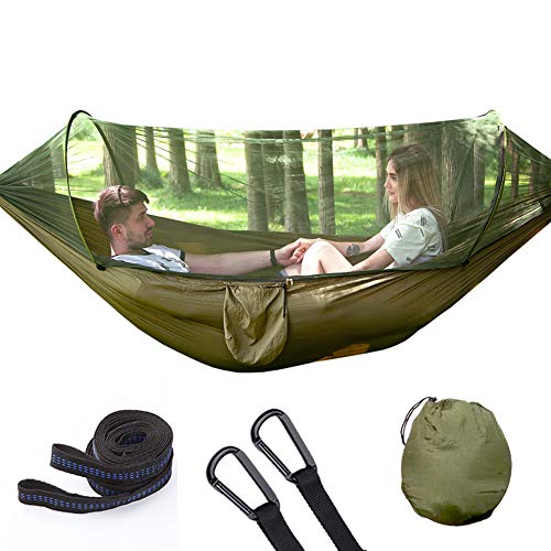 DFCV ZXZS Outdoor Camping Hammock Zaini e Attrezzature da Campeggio Sono Ideali per Amaca Camping (Green)