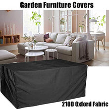 Fodere per mobili da giardino impermeabili 123x61x72cm, coperture per tavoli e sedie da giardino rettangolari impermeabili, coperture per esterni, antipioggia per pioggia e neve, tessuto resisten