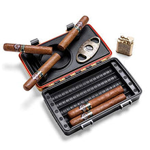 Minmin Cigar Box Small Luxury Car lega di alluminio portatile ad alta tenuta Cigar Box Humidor, 215x135x55mm accessori del sigaro (Size : 215x135x55mm)