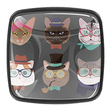 Gatto hipster Pomelli per Porta Set di 4 Pomelli per Mobili Manopole per Cassetti Cucina Armadio Vetro