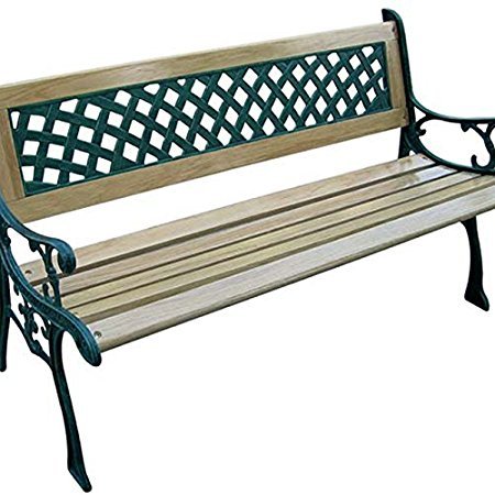 PEBSHOP Panchina Struttura in ghisa 126 x 56 x H74 cm.