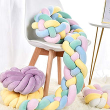HEELPPO Nodo Palla Cuscino Cuscino per Neonati Cuscino per Allattamento Paraurti per Culla Telaio Morbido per Letto Decorazione per Letto per Bambini Protezione per La Testa Purple