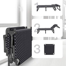 WANGXIAO Pieghevole Lettino Prendisole, Portatile Sedia Sdraio Zero Gravity Rete Traspirante Schienale Regolabile per Giardino Terrazzo Balcone Portata 300 kg,B