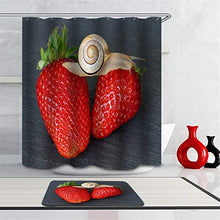 LIYAN Combinazione Bagno. Immagini Chiare E Colori Vivaci Rendono Il Tuo Bagno Pieno di Vita. Accessori da Bagno. Fragola. Lumache.