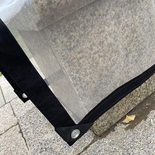 YJFENG Tenda Antipioggia, Tela Cerata Trasparente in PVC, Resistente Impermeabile, Asola in Metallo Antiruggine E Angolo Rinforzato in Gomma, per Giardino con Patio Esterno