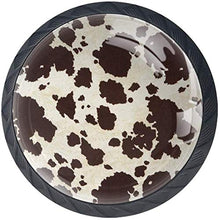 Big Cow Fur Pomelli per Porta Set di 4 Pomelli per Mobili Manopole per Cassetti Cucina Armadio Vetro