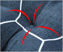 BoruisX Cuscino Lungo per Panca con Lacci di Fissaggio, Cuscino per Panca da 2 a 3 posti, spazioso Comodo e Spesso, per Giardino e Interni (Stile 3,55 * 150 CM)