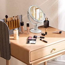 Auxmir Specchio Trucco Biffaciale Specchio Ingranditore 10X/1X Rotazione a 360°Specchio da Tavolo, Ideale per Trucco, Rasatura,la Cura del Viso