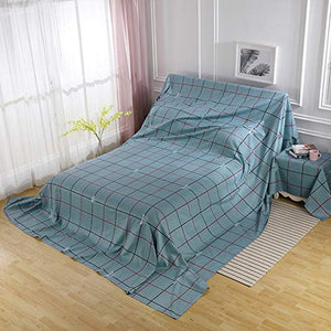 YMYP08 Copertura per mobili per letti, sedie, mobili da patio, copridivano antipolvere, in tessuto di poliestere per mobili da giardino, per decorare soggiorno, camera da letto, Cotone, Stile:, 4*2.4m