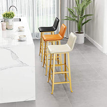 JHBW Sgabelli da Bar, sgabelli da Bar con schienali, sgabelli da Bar con Struttura in Metallo, per Bar, caffè e Bar, 75 cm (30 Pollici)
