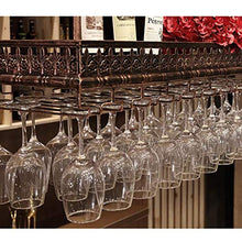 FAFZ Portavini Portabottiglie in Metallo, Portabicchieri, Altezza E Spaziatura Regolabili, Portabottiglie A Soffitto, Portabottiglie per Ristoranti E Bar (Size : 80cm)