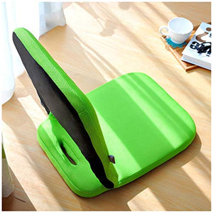 SMC Dormitorio Singolo Pigro Divano Giapponese Pieghevole Sedia Camera da Letto Soggiorno Studio Divano Letto (Color : Green)