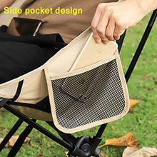 GYAM Sedia da Campeggio Pieghevole Leggero, Sedia da Pesca con Tasche Laterali, con Un carico di 150 kg, per Camping Festival Gardens Caravan Trips Spiagge da Pesca Barbecue