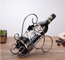 Tabletop Free Standing Wine Rack Display Iron Retro Wine Bottle Holder Stand for Bar, Wine Cellar, Basement, Cabinet, Pantry Portable Modern Minimalist Design for Wine Lovers