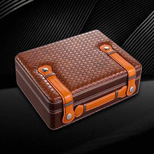 NIHAOA Accessori del Sigaro Caso corrosione Cigar Tavolo con igrometro e umidificatore - Portatile Scatola di sigari, con buona Tenuta Buon apporto di umidità