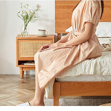 Household items Comodino in Legno massello in Rattan Semplice Armadio, Comodino Semplice, tavolino da Salotto, tavolino Multifunzionale con cassetti, per Ufficio e dormitorio