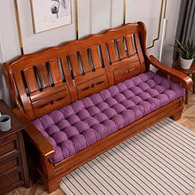 Dieluny, cuscino per panca da giardino, per esterni e interni, con imbottitura in papasan, cuscini per sedia a dondolo, spessi e trapuntati, colore: viola, 43 x 160 cm