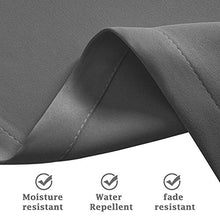 ele ELEOPTION Tenda per Esterni, Impermeabile, Protezione dai Raggi UV, con Occhielli, Oscurante, per Giardino, Cortile, Balcone, Grigio Scuro, 1 Pezzo / 132 X 240cm