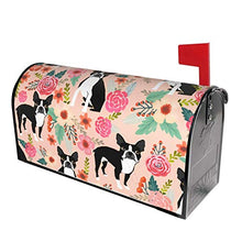 Boston Spring Pink Boston Terrier - Copertura magnetica per cassetta postale per giardino, giardino, cortile, dimensioni standard, 53 x 45 cm