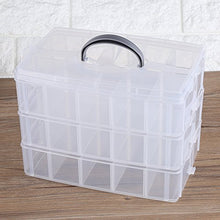 Candeon Scatola portaoggetti - Scatola portaoggetti per Gioielli in plastica Trasparente Scatola per contenitori per contenitori Artigianali