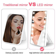 WXL Specchi da Tavolo Vanity Specchio Touch Screen 16 luci Luminose Rotazione Regolabile con Specchio cosmetico tavolino per Trucco con Specchio Illuminato Specchio Trucco con LED