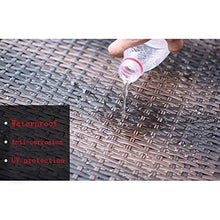 HLZY Tavolo in Vimini in Rattan mobili in Patio e Set Sedia, (4 Pezzi) Patio mobili Giardino Giardino mobili Set Tavolo Patio Rattan Tavolo da Pranzo Set da Tavolo in Vimini tavolino da caffè