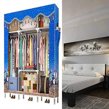 TWDYC Semplice Moderna Grande capacità Non Tessuto Governo di immagazzinaggio, Pieghevole Armadio Mobili Camera da Letto (Color : B)