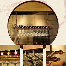 DJSMjbj - Portabicchieri da appendere a testa in giù, portabicchieri creativi, per casa, bar, vino, facile da installare (dimensioni: 100 x 30 cm)