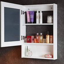 haozai Mobiletto Pensile da Bagno con Specchio, Armadietto da Parete, Specchio Contenitore con Ripiani Regolabili, Bianco,Mobiletto Pensile da Bagno con Specchio 27