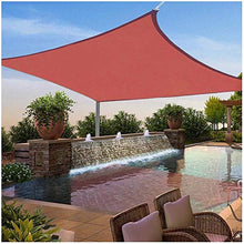 Tenda Da Sole Rettangolare Blocca Il 95% Delle Radiazioni UV Nocive E Della Luce Con Funi E Kit Di Fissaggio Resistente Agli Strappi Perfetto Per Piscineie Da Giardino E Molto Altro (Cremisi),5 * 7