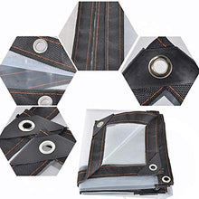 MHBGX Impermeabile Copertina Tarp Incatramata, Parasole Net, Ombra Panno, Tarpaulintransparent Impermeabile Spessa Fogli Di Plastica a Prova Di Pioggia Tenda Panno Antivento Tarp 120G / M²,a,2 * 3M