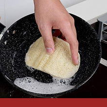 COJJ Panno abrasivo Spazzola luffa canovaccio da Cucina Non Facile da macchiare Olio lavapiatti Panno luffa pentola rondella vegetale Zucca Panno