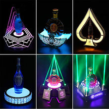 WYLX LED Porta Bottiglie da Vino,Espositore per Vino Luminoso,Barra di Ricarica A LED Piramide Luminosa Portabottiglie,per La Festa di Nozze di KTV