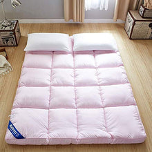 PLOLLD Futon Tatami Materasso - Hotel Materasso Pieghevole Coprimaterasso Imbottito E Trapuntato (Color : Pink-5cm, Size : 120x200cm)