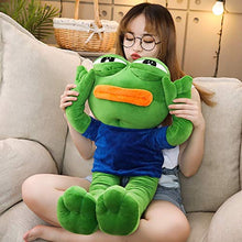 YiXing Creative - Peluche a forma di rana con scritta in lingua inglese "Triste Frona", 50 – 90 cm