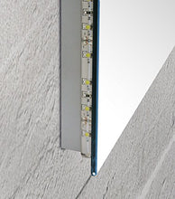 Specchio da bagno con luce a led perimetrale e vetro sporgente Sole - Verticale L70xH80 cm - Prodotto Made in Italy
