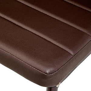TecTake Set di sedie per sala da pranzo 41x45x98,5cm - disponibile in diversi colori e quantità – (6x Marrone | No. 401849)