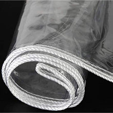 NMBC Telone Impermeabile PVC Transparente 0.3mm con Occhielli con Anelli di Tenuta per Mobili da Giardino Patio Esterno Pieghevole Telo Copertura Teloni-1.2x2m/3.9x6.6ft