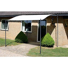 vidaXL Gazebo Tessuto Bianco Crema Tettoia Tenda Ombrellone Tendone Parasole