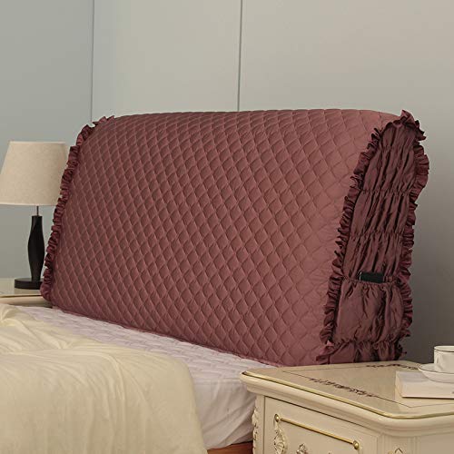 Renbin Copertura per Testiera, Copri Testata Letto Matrimoniale Imbottita in Cotone, Elasticità all-Inclusive Protezione Antipolvere, Fodera Testata Letto Matrimoniale Copri,C-180cm
