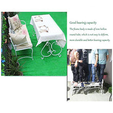 UWY Panchina da Giardino da Esterno Panchina da terrazza, Resistente panchina in Metallo in ghisa, Semplice Combinazione di Tavolo e Sedia per Balcone da caffetteria, per panchina d'ingresso per