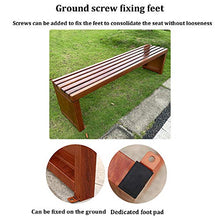 outdoor product Parco All'aperto Panche da Giardino,Panche Anticorrosive del Terrazzo di Legno Solido Sedie Resistenti alle Intemperie del Portico,Panche da Balcone Senza Schienale con Sedili A Doghe